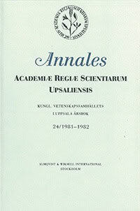 Annales Academiae regiae scientiarum Upsaliensis