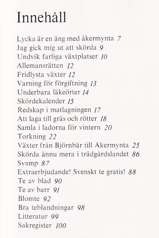 Anne Nilsson : Ätliga växter i skog och mark