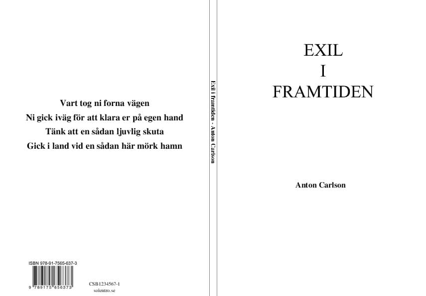 Anton Carlson : Exil i framtiden