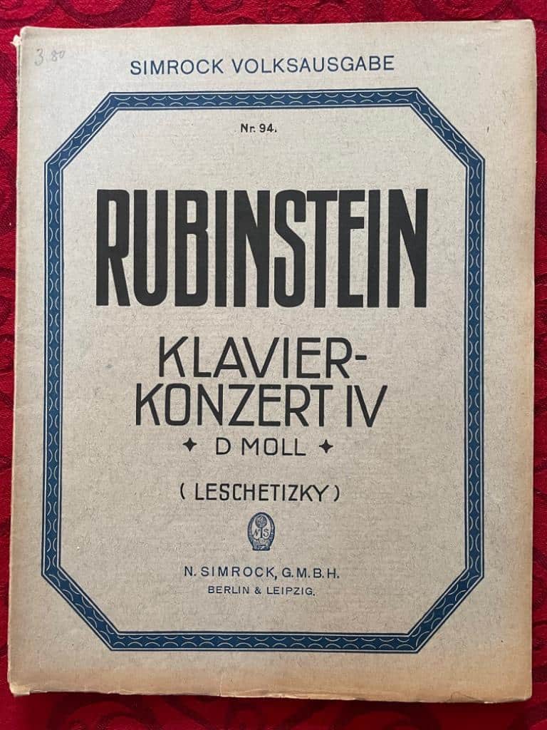 Anton Rubinstein : Klavierkonzert IV (D Moll)