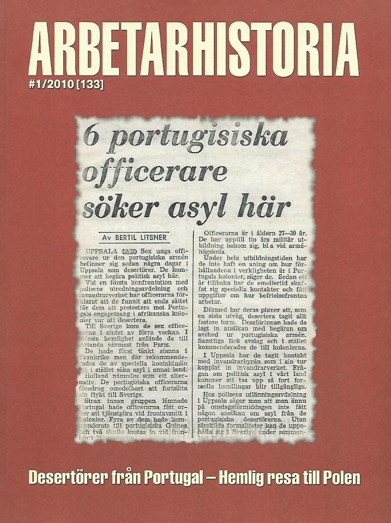 Arbetarhistoria. Nr 1/2010 - Desertörer från Portugal