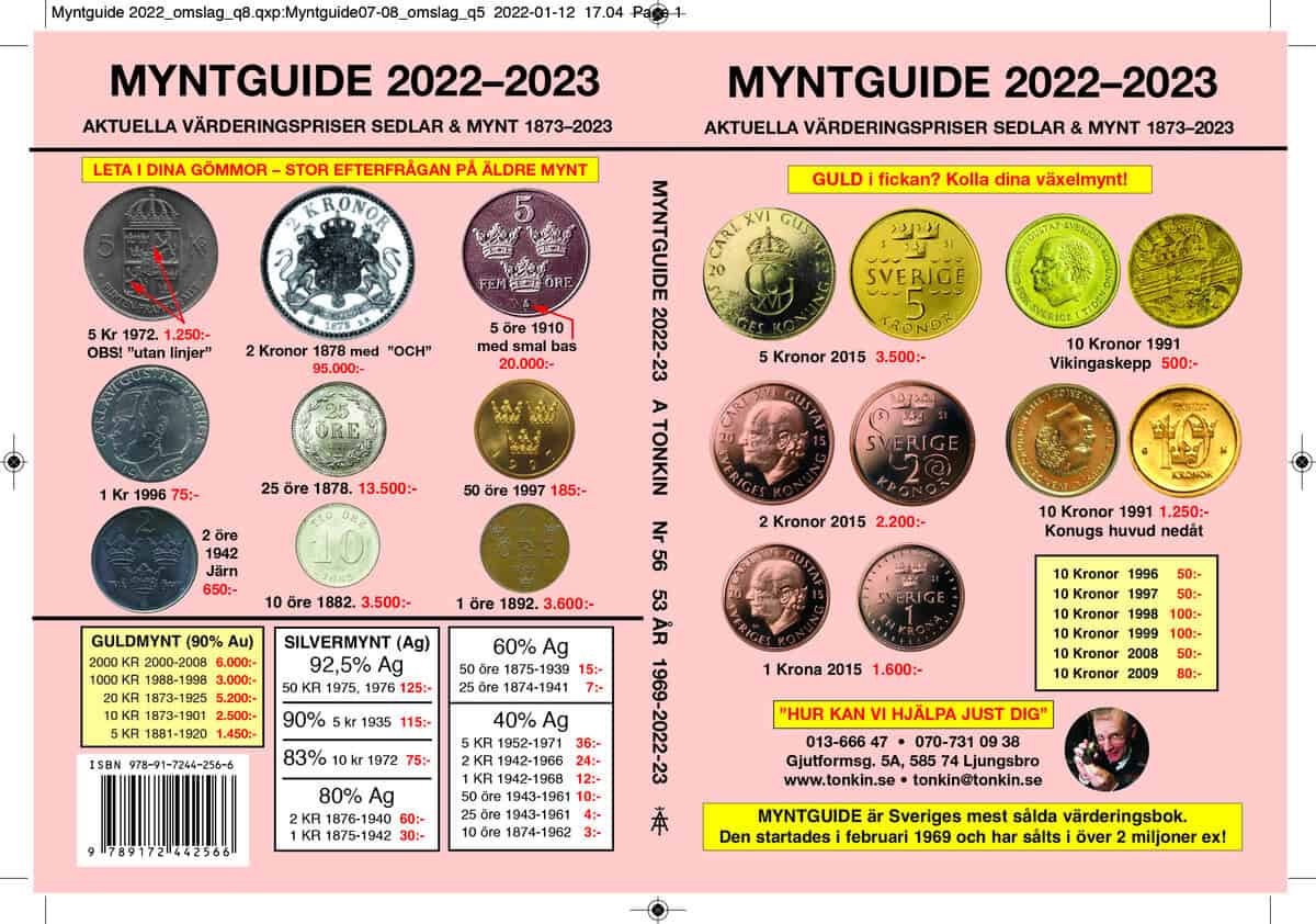 Archie Tonkin : Myntguide Nr 56 2022-2023