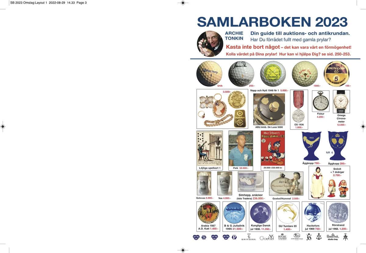 Archie Tonkin : Samlarboken