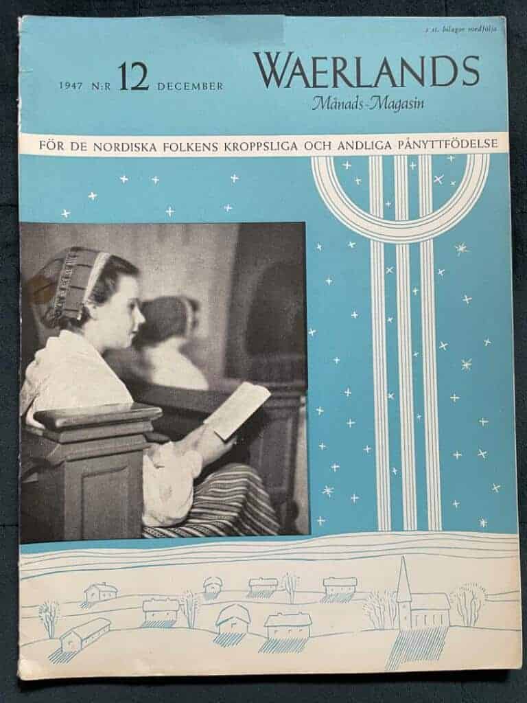 Are Waerland : Waerlands Månads-Magasin nr 12 1947