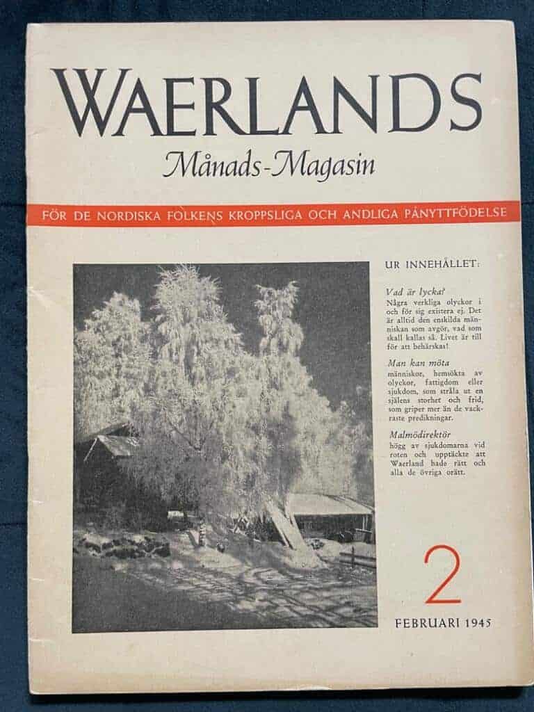 Are Waerland : Waerlands Månads-Magasin nr 2 1945