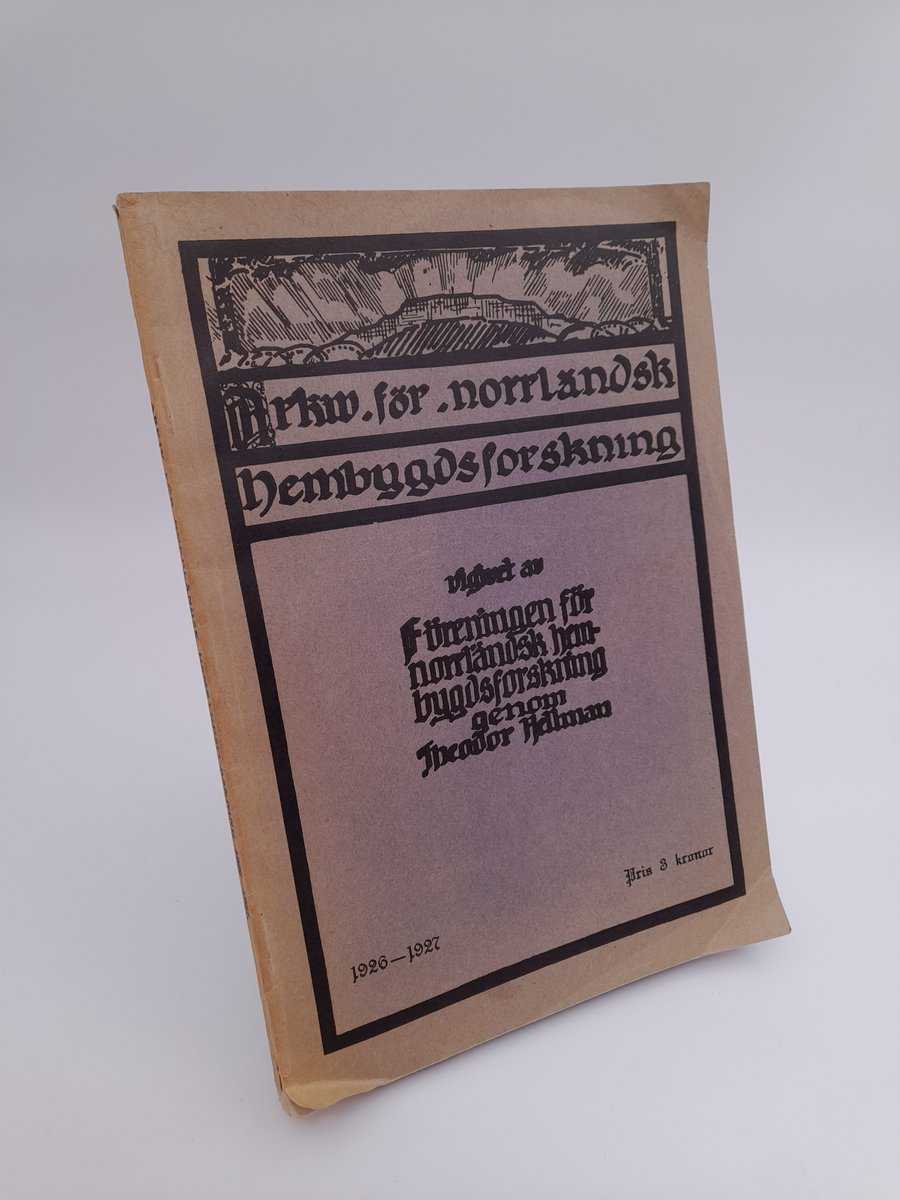 Arkiv för norrländsk hembygdsforskning : 1926-1927