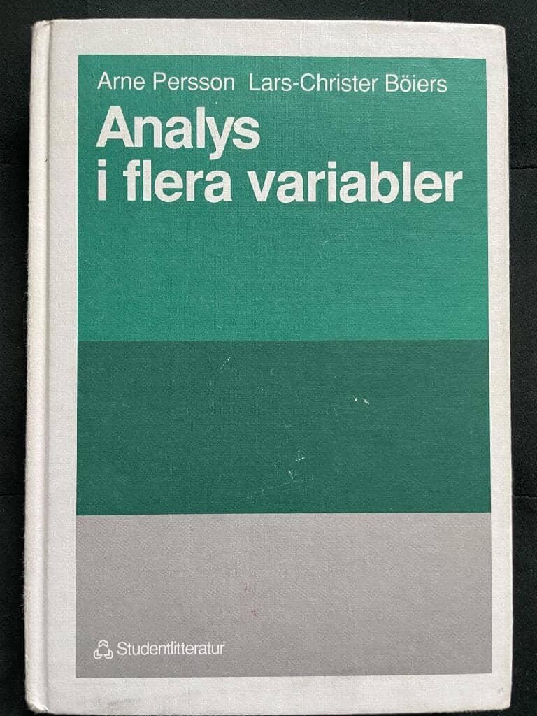 Arne Persson : Analys i flera variabler