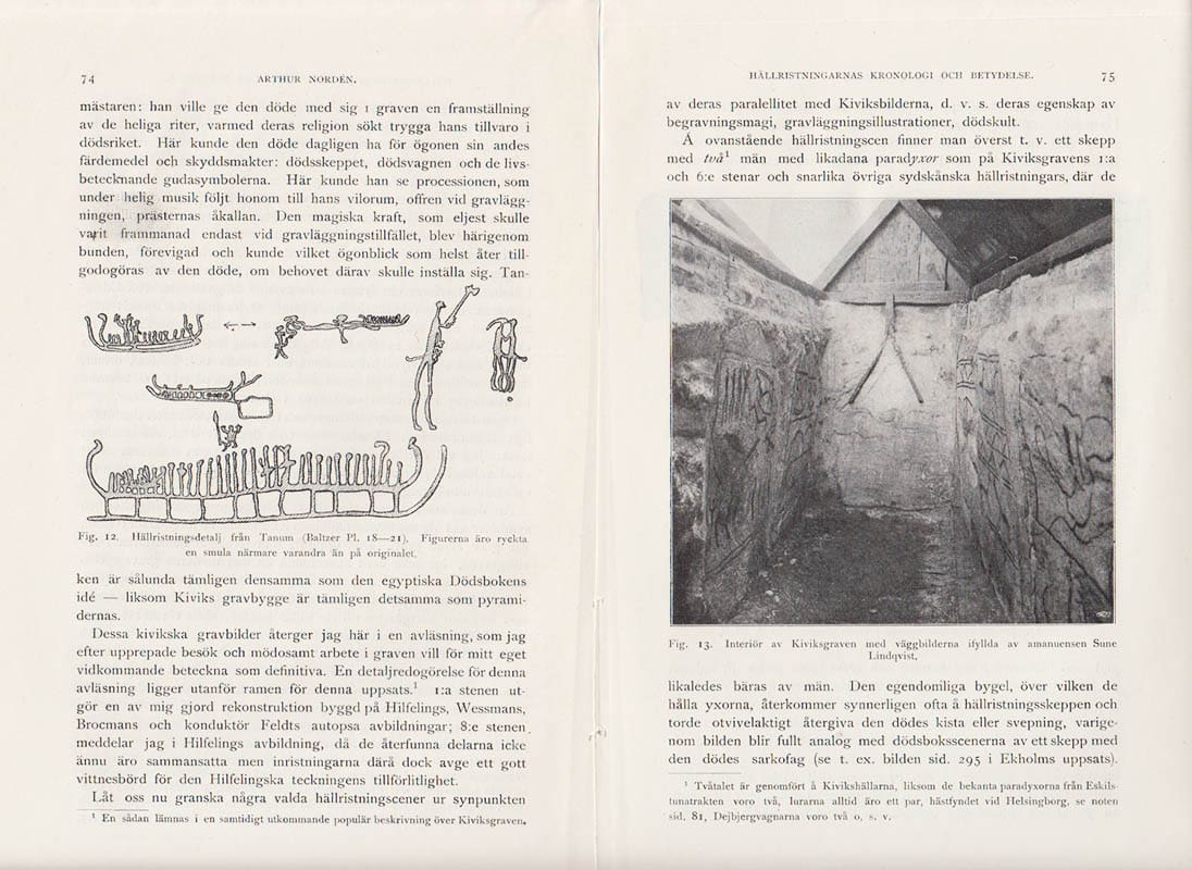 Arthur Nordén : Hällristningarnas kronologi och betydelse.