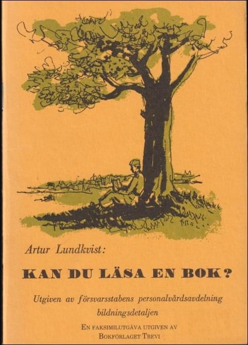 Artur Lundkvist : Kan du läsa en bok?