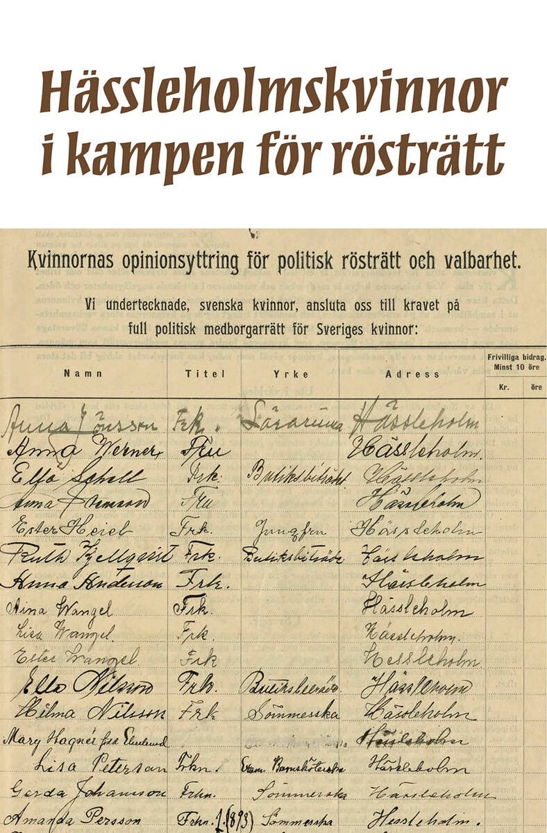 Arvidsson, Malin ; Carlsson, Per ; Olson, Olavi ; Carlson, Christer ; Östling, Christine : Hässleholmskvinnor i kampen för rösträtt