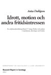 Åsa Waldo : Lund Dissertations in Sociology