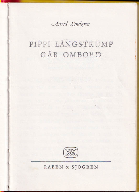 Astrid Lindgren : Pippi Långstrump går ombord