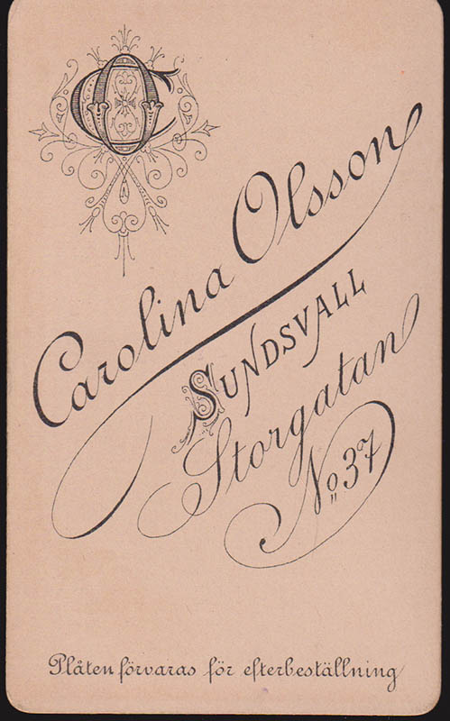 Carolina Olsson (1851-1910) Sundsvall (fotograf)