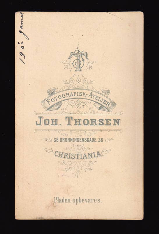 Johan Thorsen (1843-1886) Christiania (fotograf)
