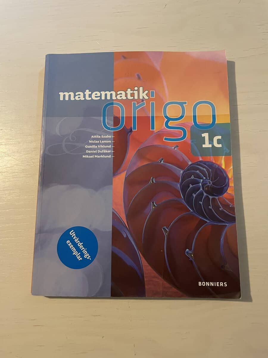 Attila Szabo : Matematik Origo 1c