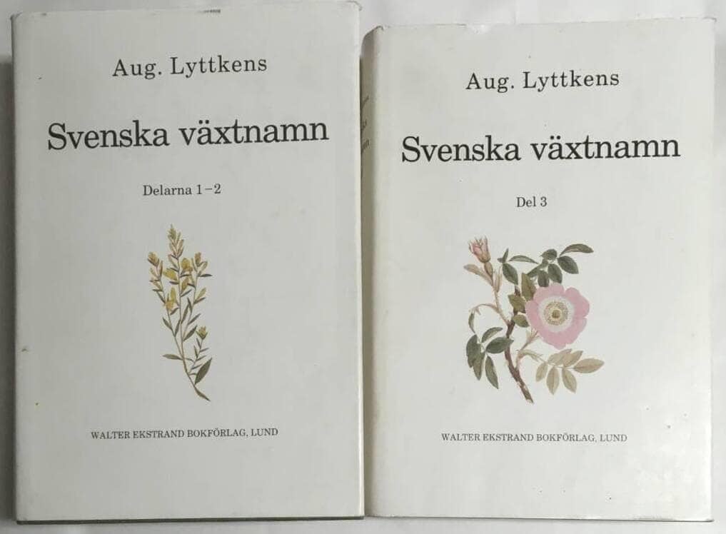 Aug Lyttkens : Svenska växtnamn 1-3 (komplett)