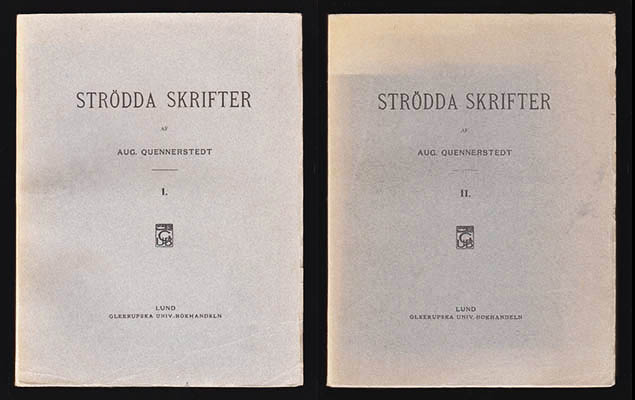 August Quennerstedt : Strödda skrifter. I-II (komplett)