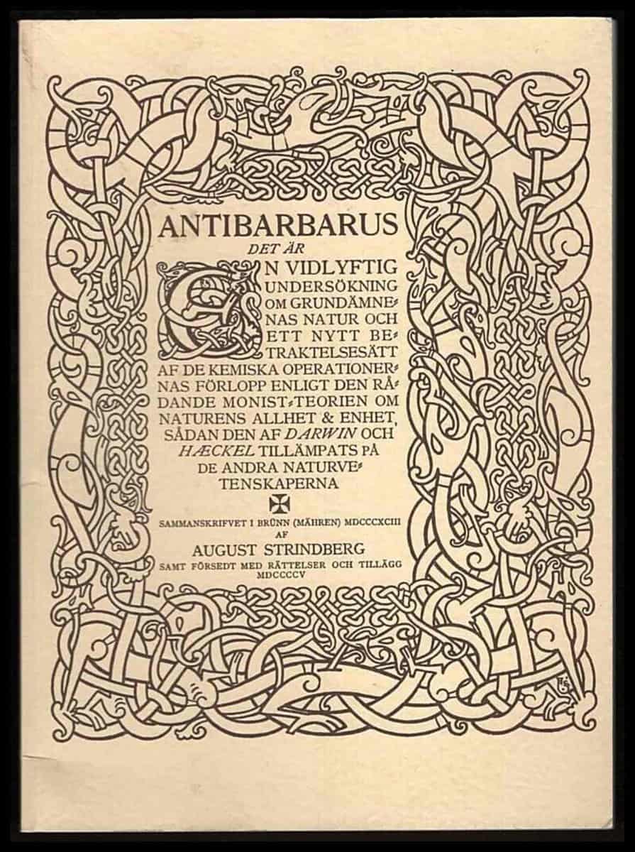 August Strindberg : Antibarbarus