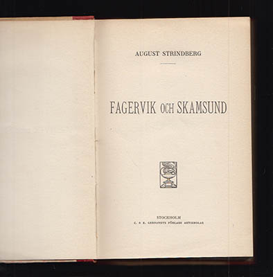 August Strindberg : Fagervik och Skamsund