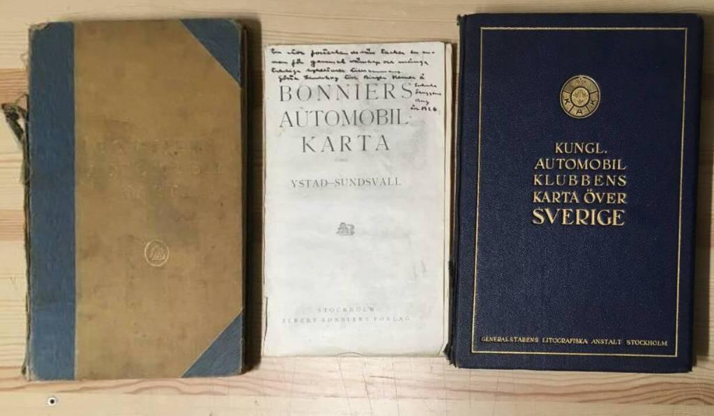Automobilkartor 1920-30-tal