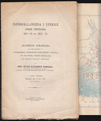Axel Julius Alexander Cronvall : Isförhållandena i Sverige under vintrarna 1871-72 och 1872-73