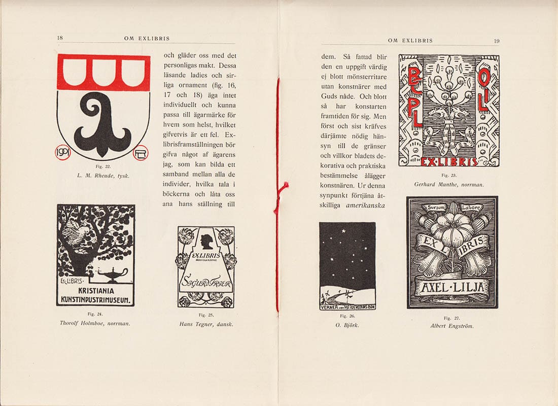 Axel L. Romdahl : Om Exlibris