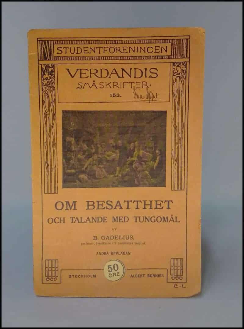 B. Gadelius : Om besatthet och talande med tungomål