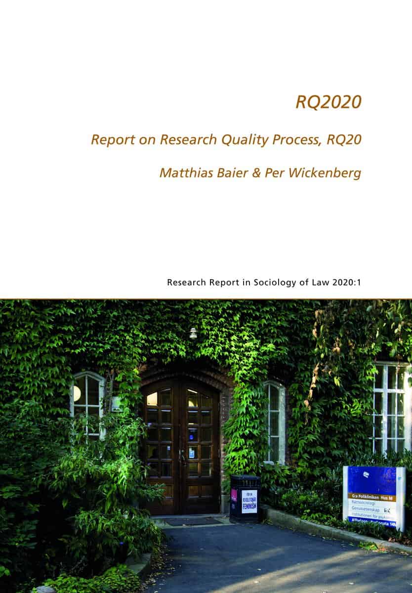 Baier, Matthias ; Wickenberg, Per : RQ2020