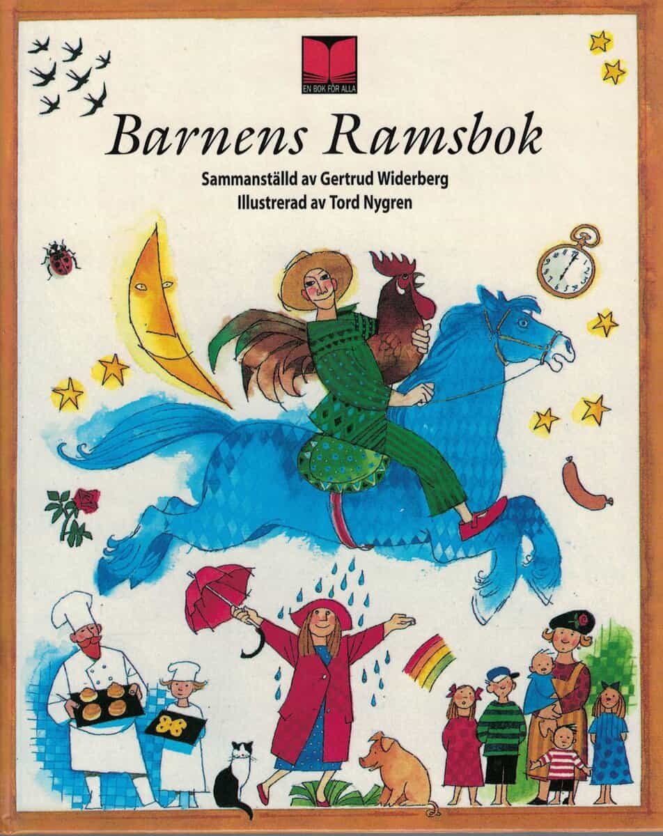 Barnens ramsbok . Sammanställd av Gertrud Widerberg. Illustrerad av Tord Nygren