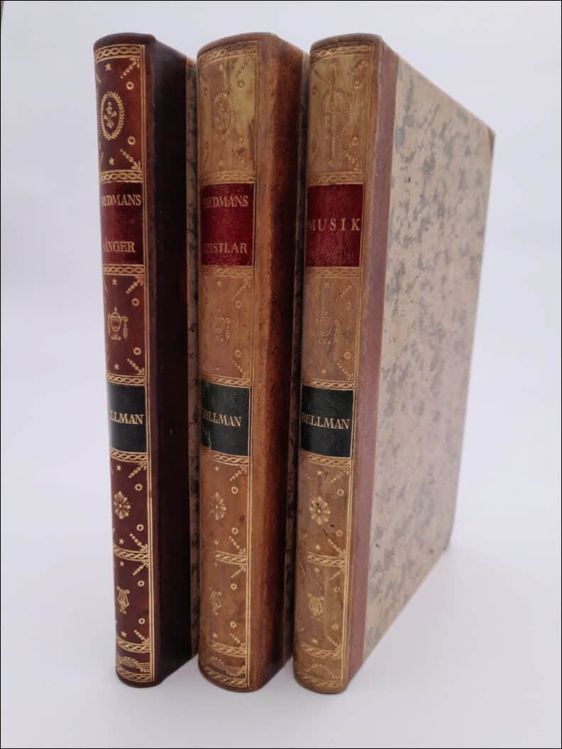 Bellman, Carl Michael ; Berg, Yngve (litografier) : Fredmans sånger ; Fredmans epistlar ; Musiken till Fredmans epistlar och Fredmans sånger