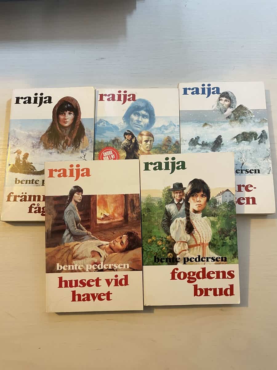 Bente Pedersen : Raija 1-5 - Främmande fågel - Brustna vingar - Huldreplatsen - Fogdens brud - Huset vid havet