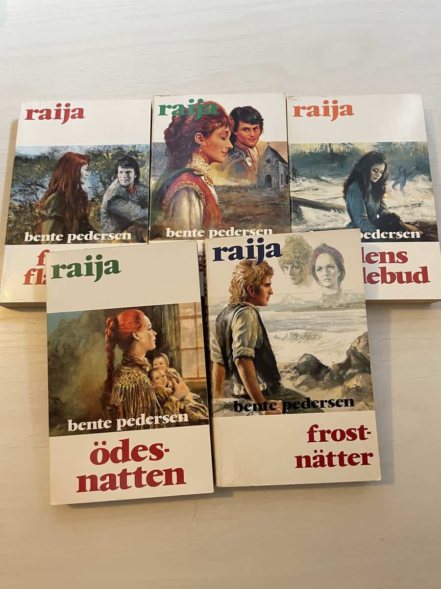 Bente Pedersen : Raija 16-20 - Farliga flammor - Vingklippt - Dödens sändebud - Ödesnatten - Frostnätter