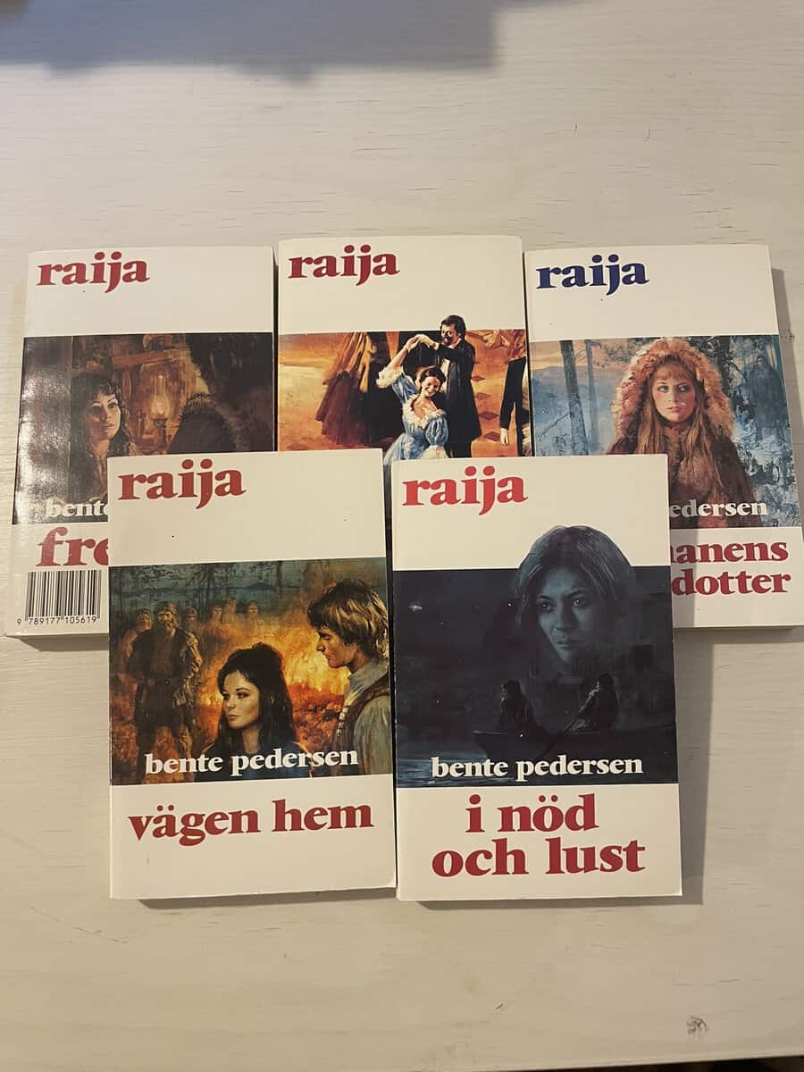 Bente Pedersen : Raija 26-30 - Fredlös - Tsarinnan - Schamanens dotter - Vägen hem - I nöd och lust