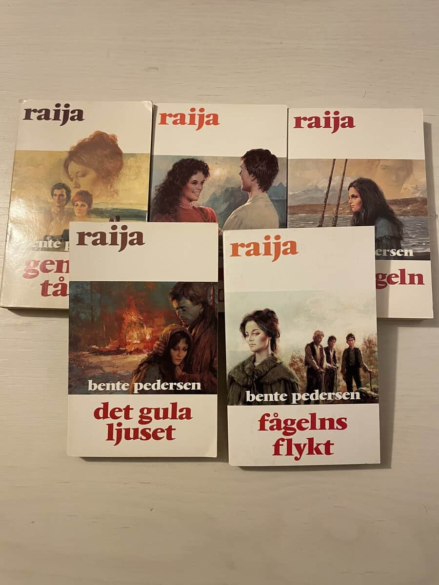 Bente Pedersen : Raija 36-40 - Genom tårar - Redarens son - Flyttfågeln - Det gula ljuset - Fågelns flykt