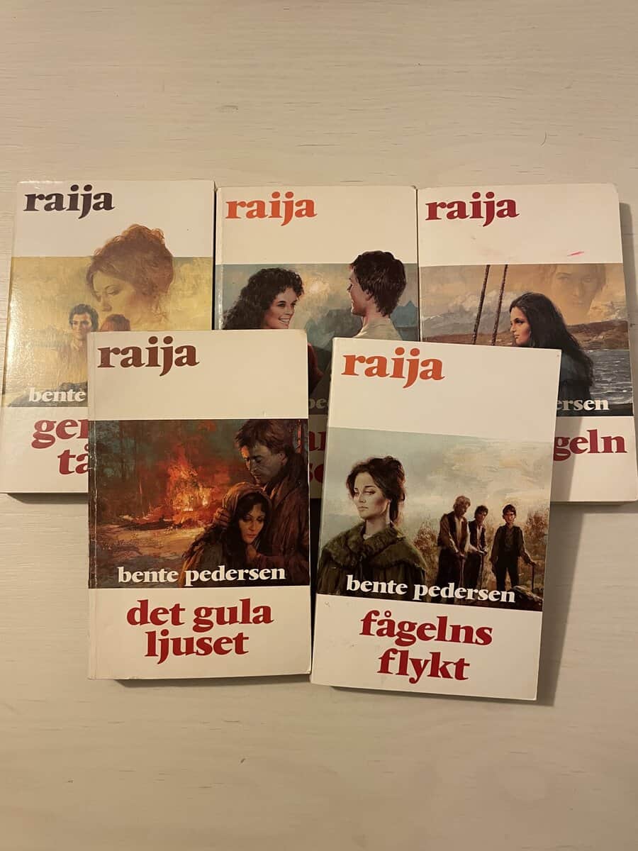 Bente Pedersen : Raija 36-40 - Genom tårar - Redarens son - Flyttfågeln - Det gula ljuset - Fågelns flykt