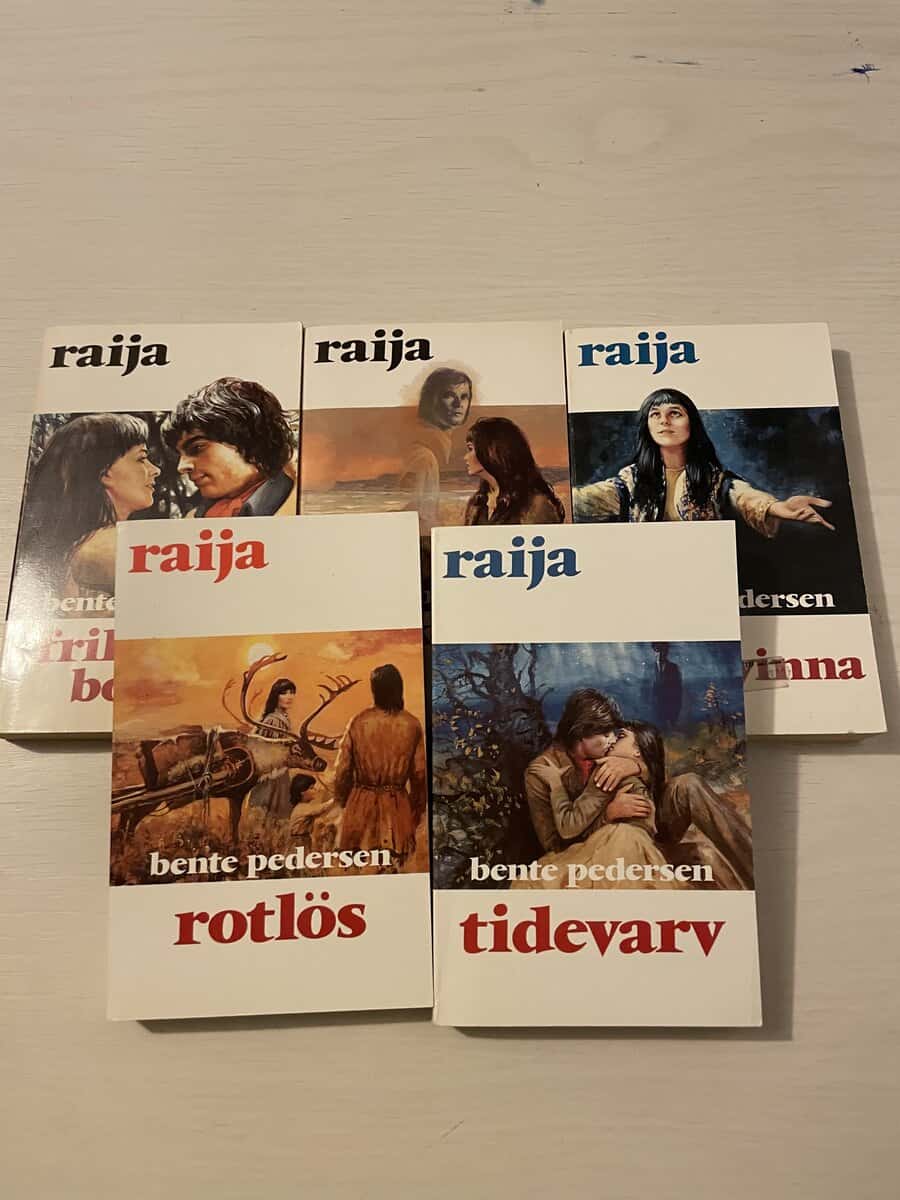 Bente Pedersen : Raija 6-10 - Frihetens bojor - Skeppet från öst - Trollkvinna - Rotlös - Tidevarv