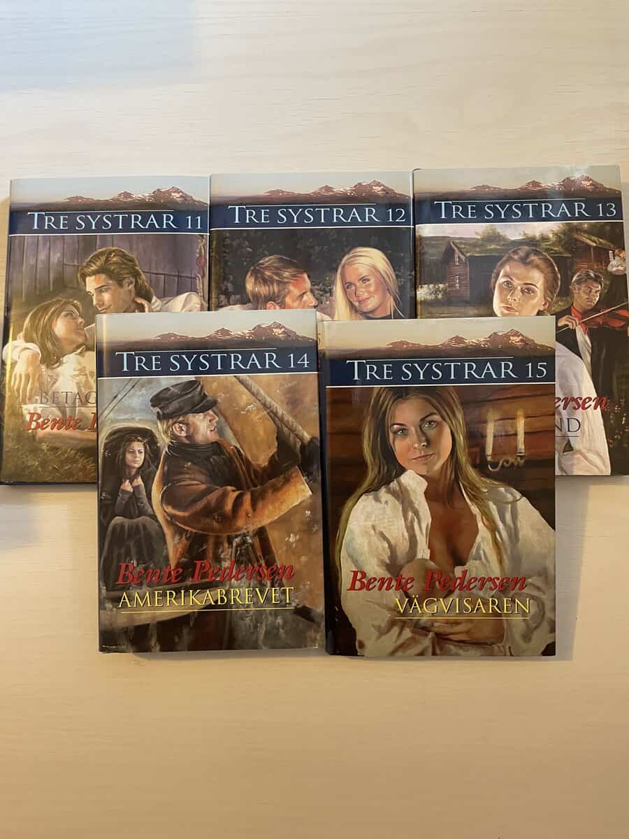 Bente Pedersen : Tre systrar 11-15 - Betagen - Kärleksdrömmar - Familjeband - Amerikabrevet - Vägvisaren