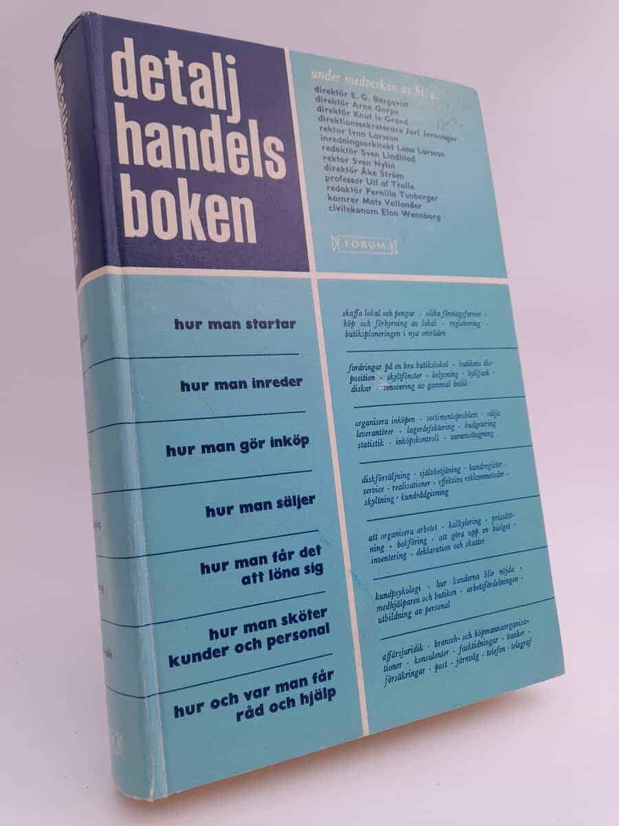 Bergengren, Ulf ; Hallerdt, Barbro ;Lindkvist, Lennart (red) : Detaljhandelsboken