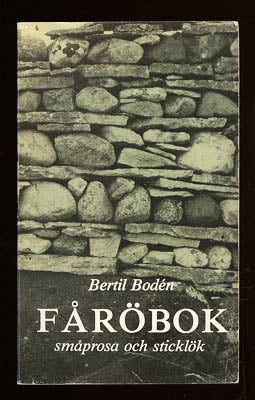 Bertil Bodén : Fåröbok