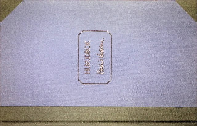 Bertil Vallien Övers. Angela Adegren Niklas Rådström : Huvudbok