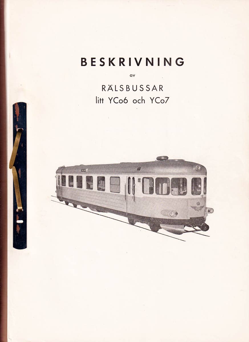 Beskrivning av Rälsbussar litt YCo6 och YCo7