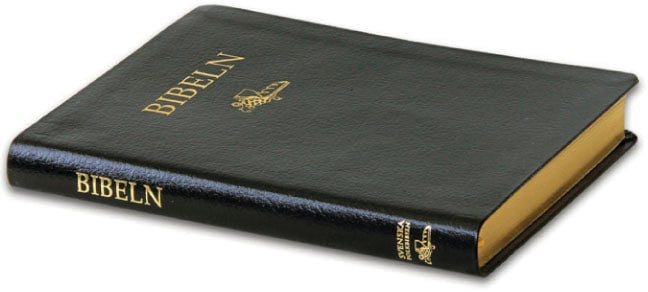 , : Bibeln SFB98, slimline, svart cabraskinn