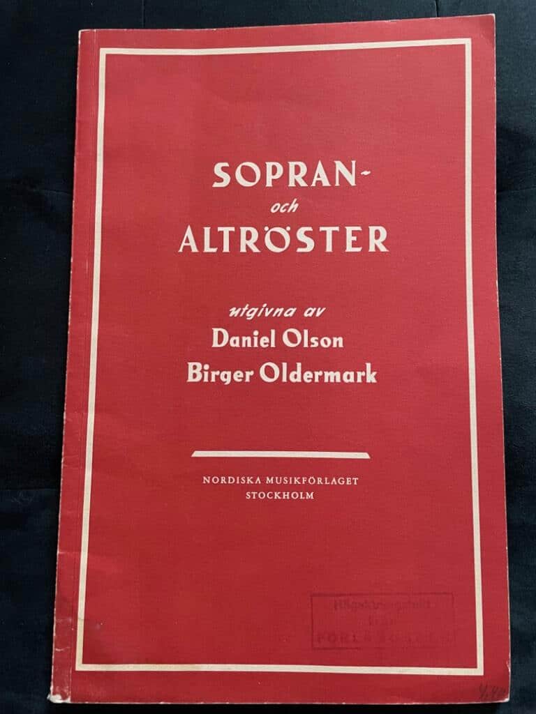Birger Oldermark Daniel Olson : Sopran- och altröster
