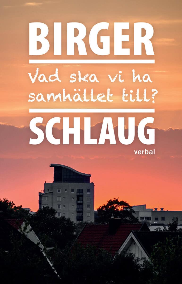 Birger Schlaug : Vad ska vi ha samhället till?