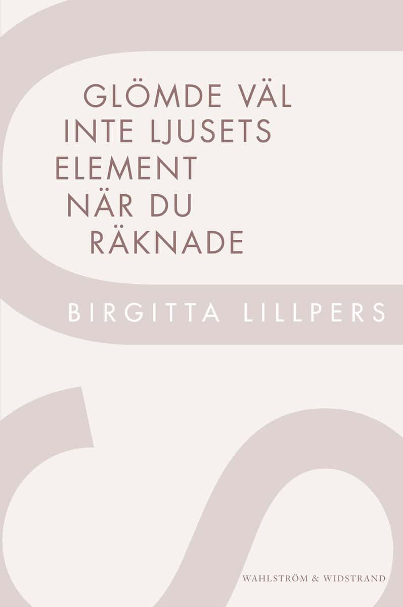 Birgitta Lillpers : Glömde väl inte ljusets element när du räknade