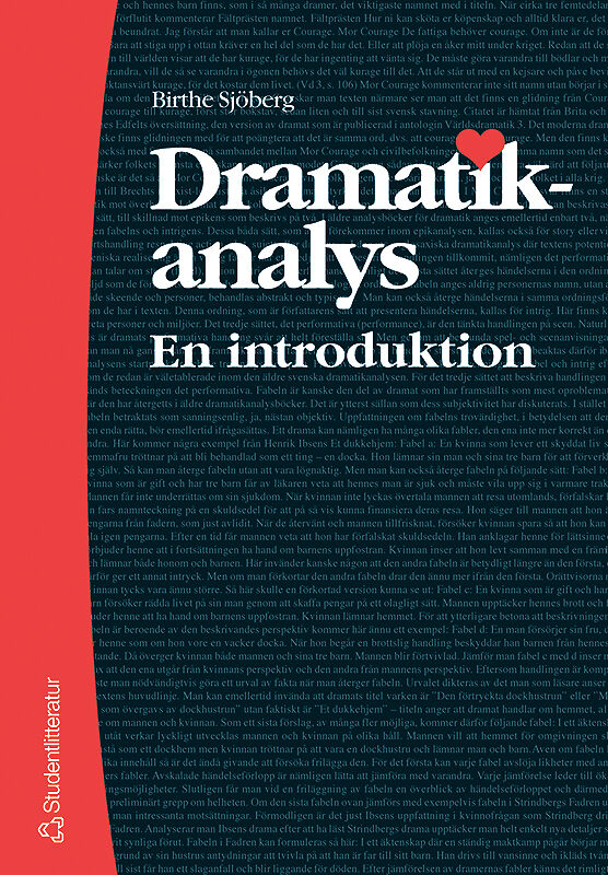Birthe Sjöberg : Dramatikanalys : en introduktion