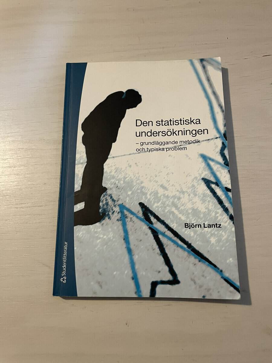 Björn Lantz : Den statistiska undersökningen