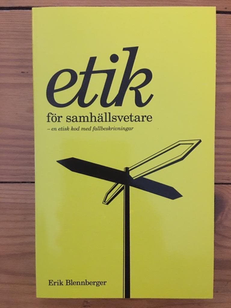 Blennberger, Erik ; Individ ; samhälle ; Akademikerförbundet SSR : Etik för samhällsvetare