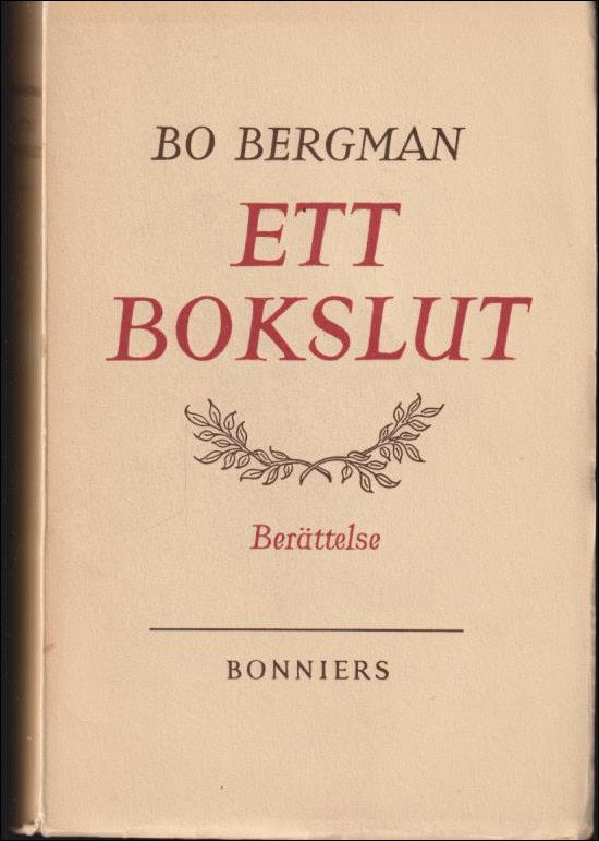Bo Bergman : Ett bokslut