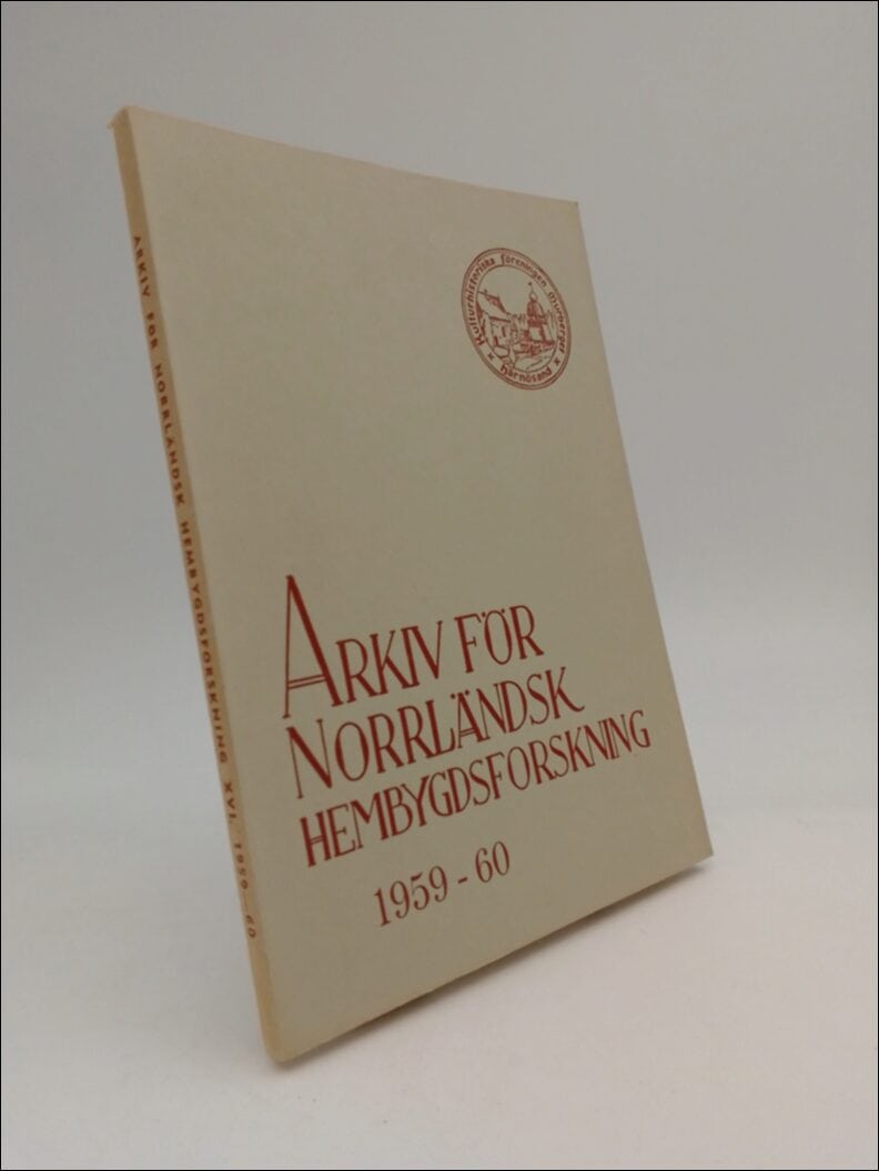 Bo Hellman : Arkiv för norrländsk hembygdsforskning